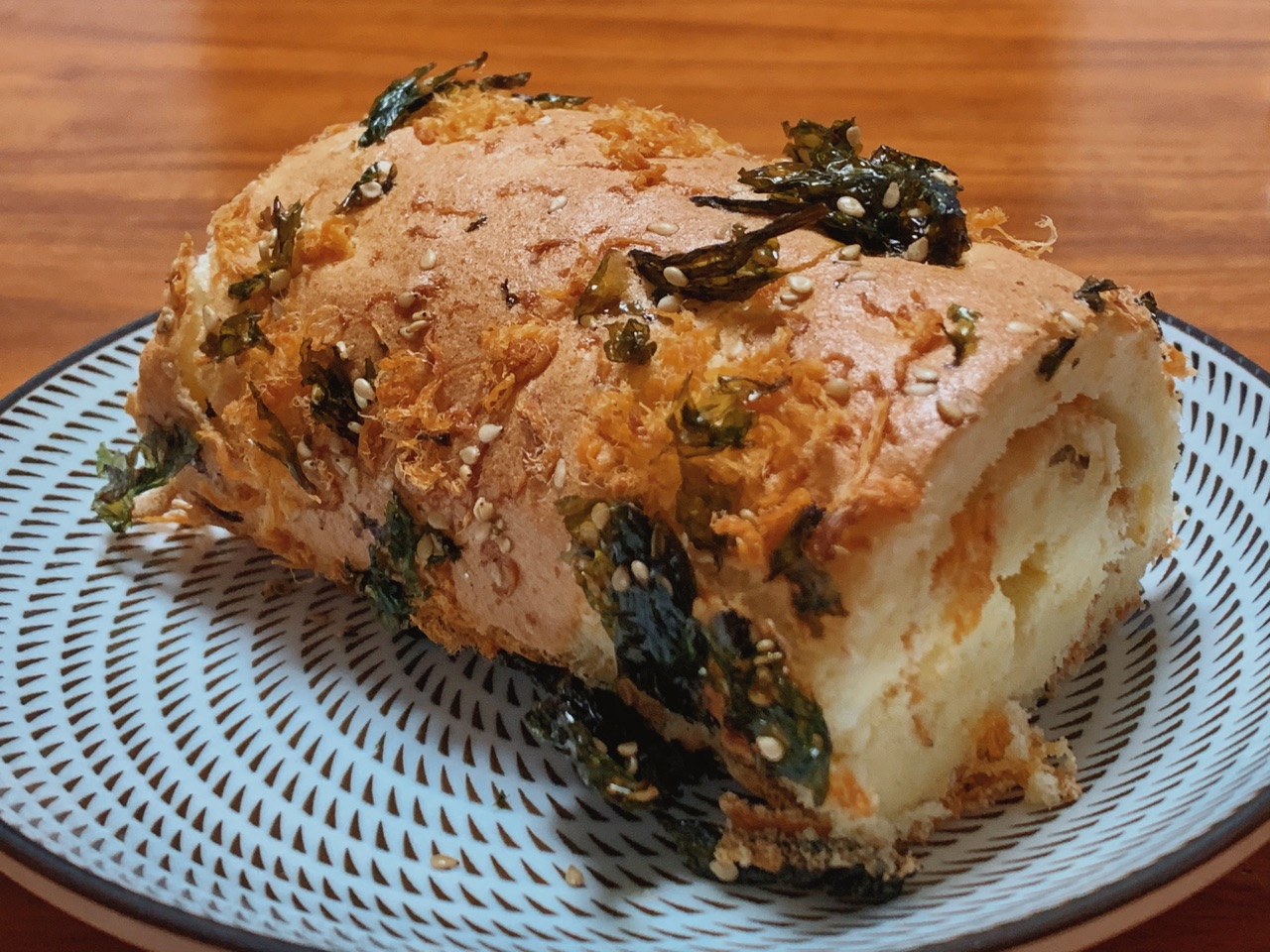 咸口肉松蛋糕卷