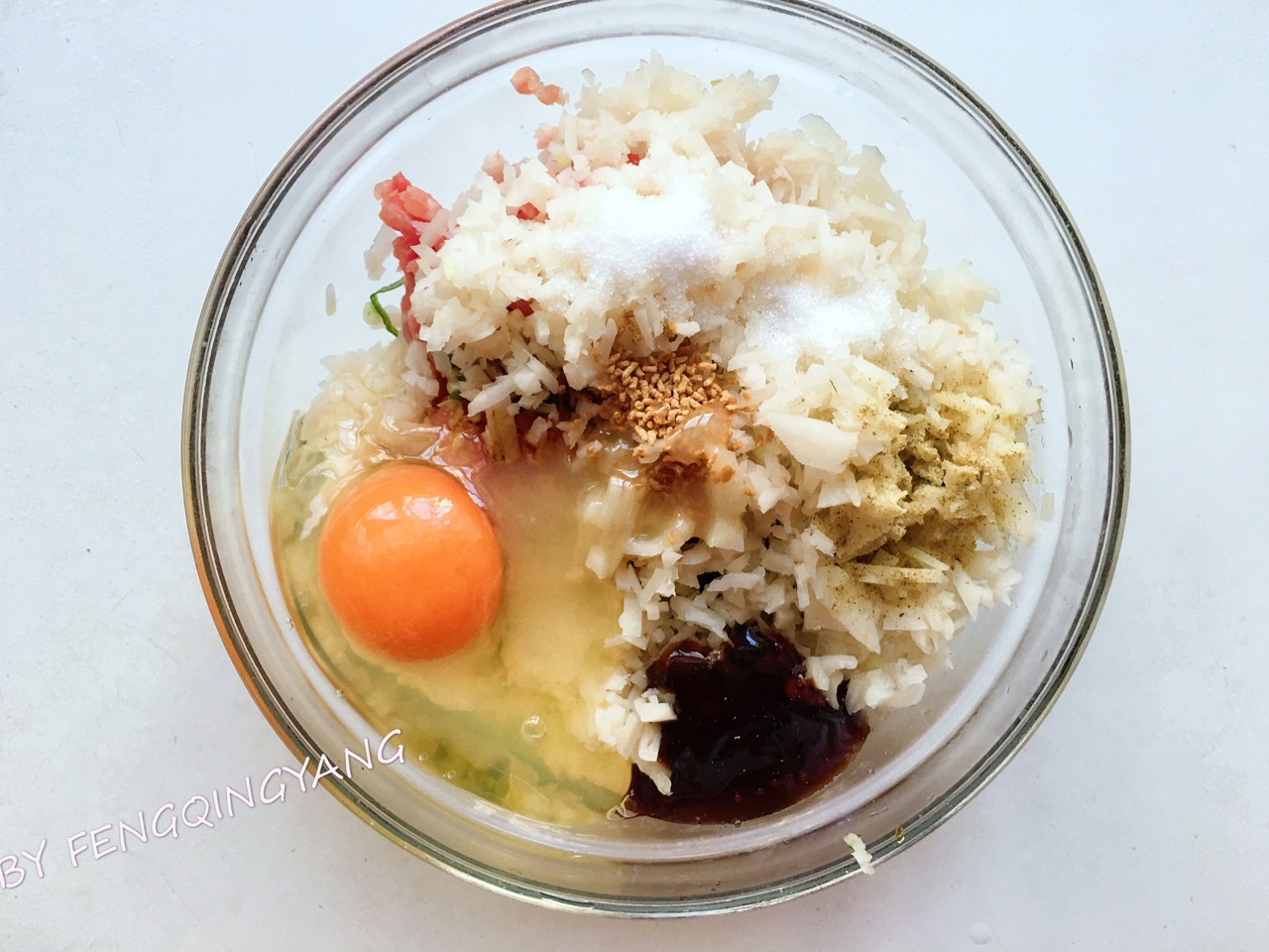 鲜美脆嫩的清蒸莲藕肉圆子