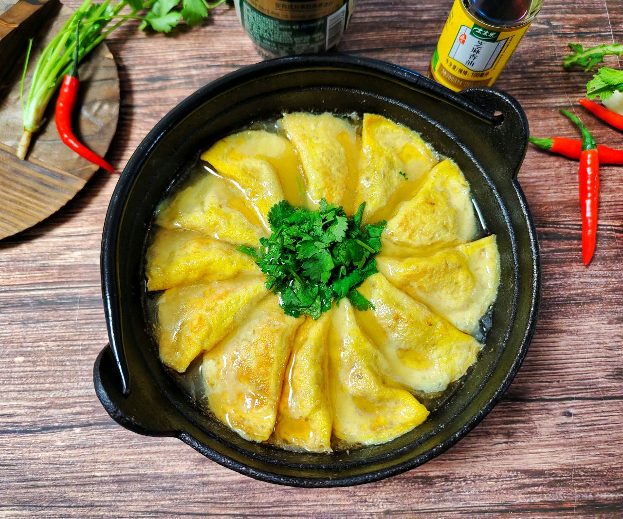 鲜美萝卜丝炖蛋饺