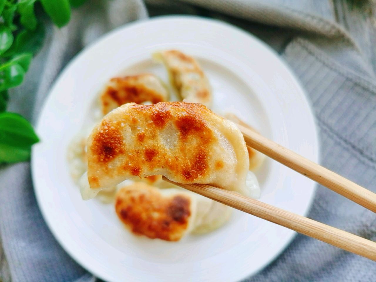 鲜嫩多汁！可煎可蒸马蹄猪肉煎饺