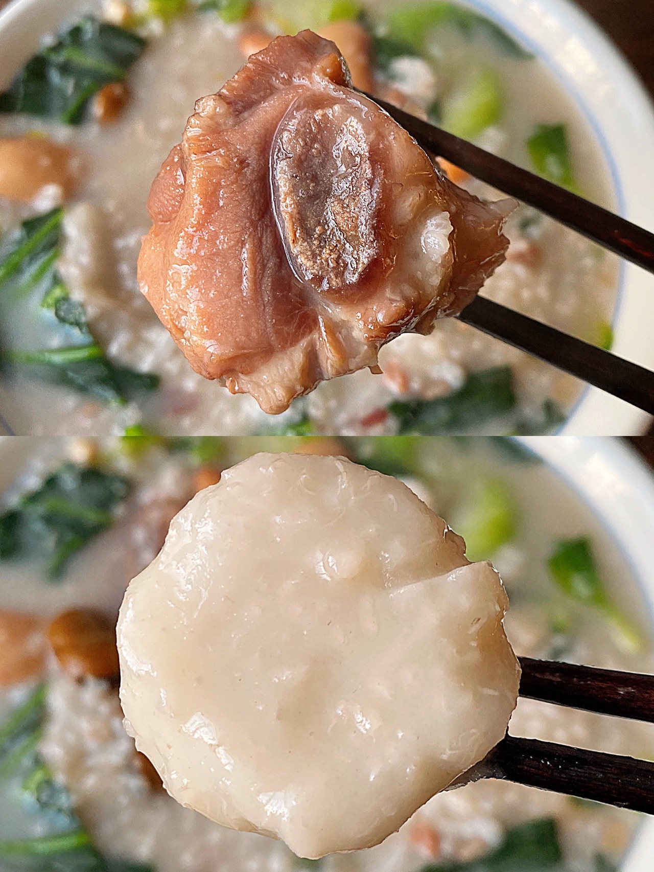 咸排蔬菜粥