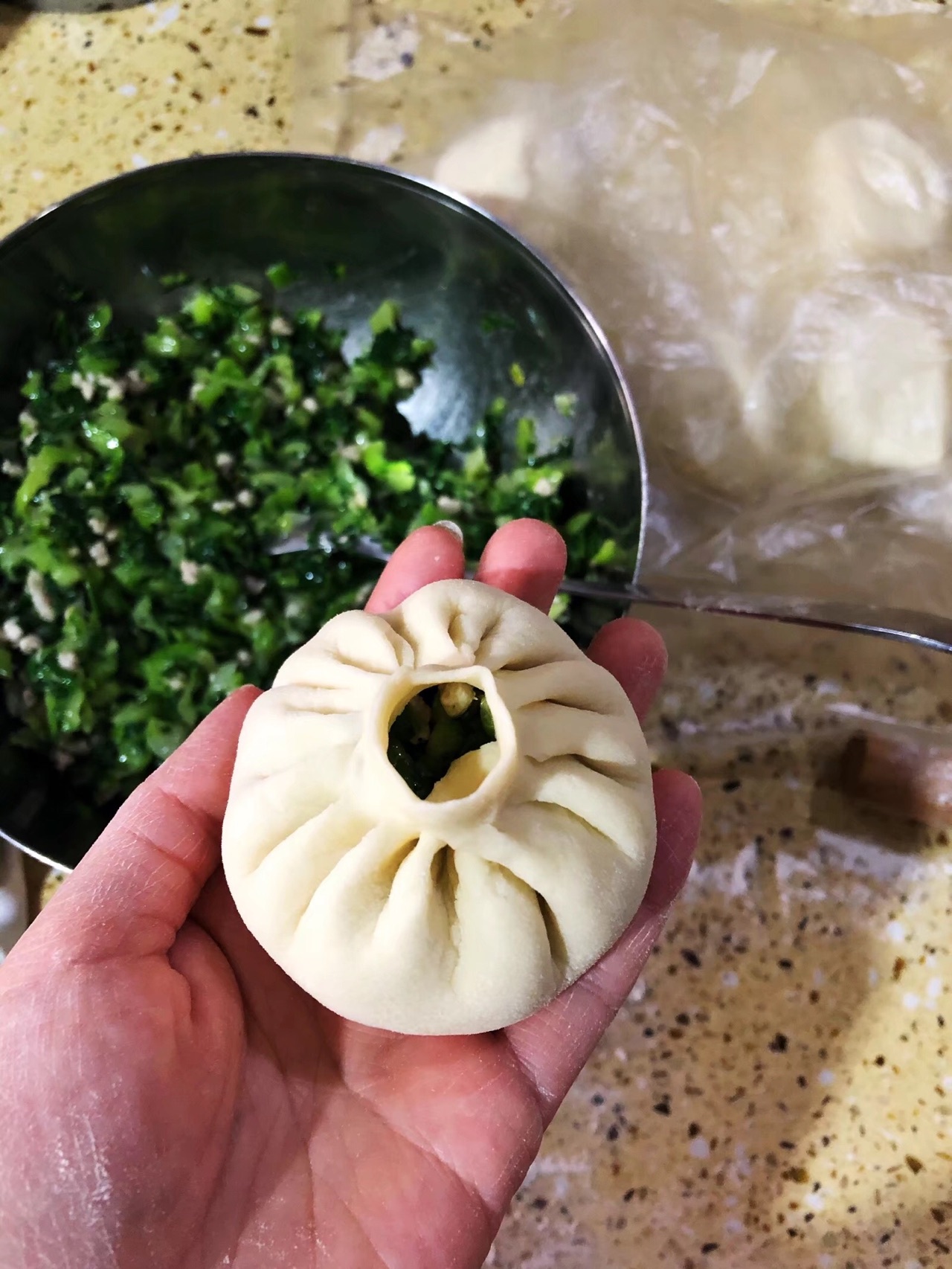鲜肉小菜包