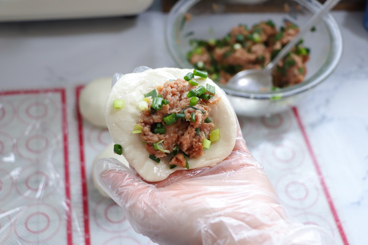 鲜肉小葱烧饼