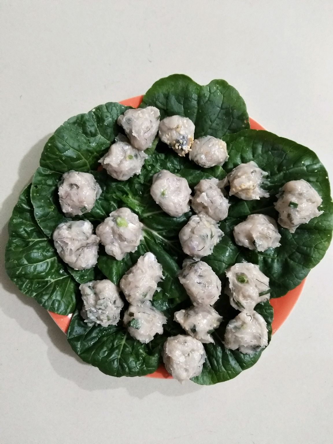 鲜蔬鱼丸汤