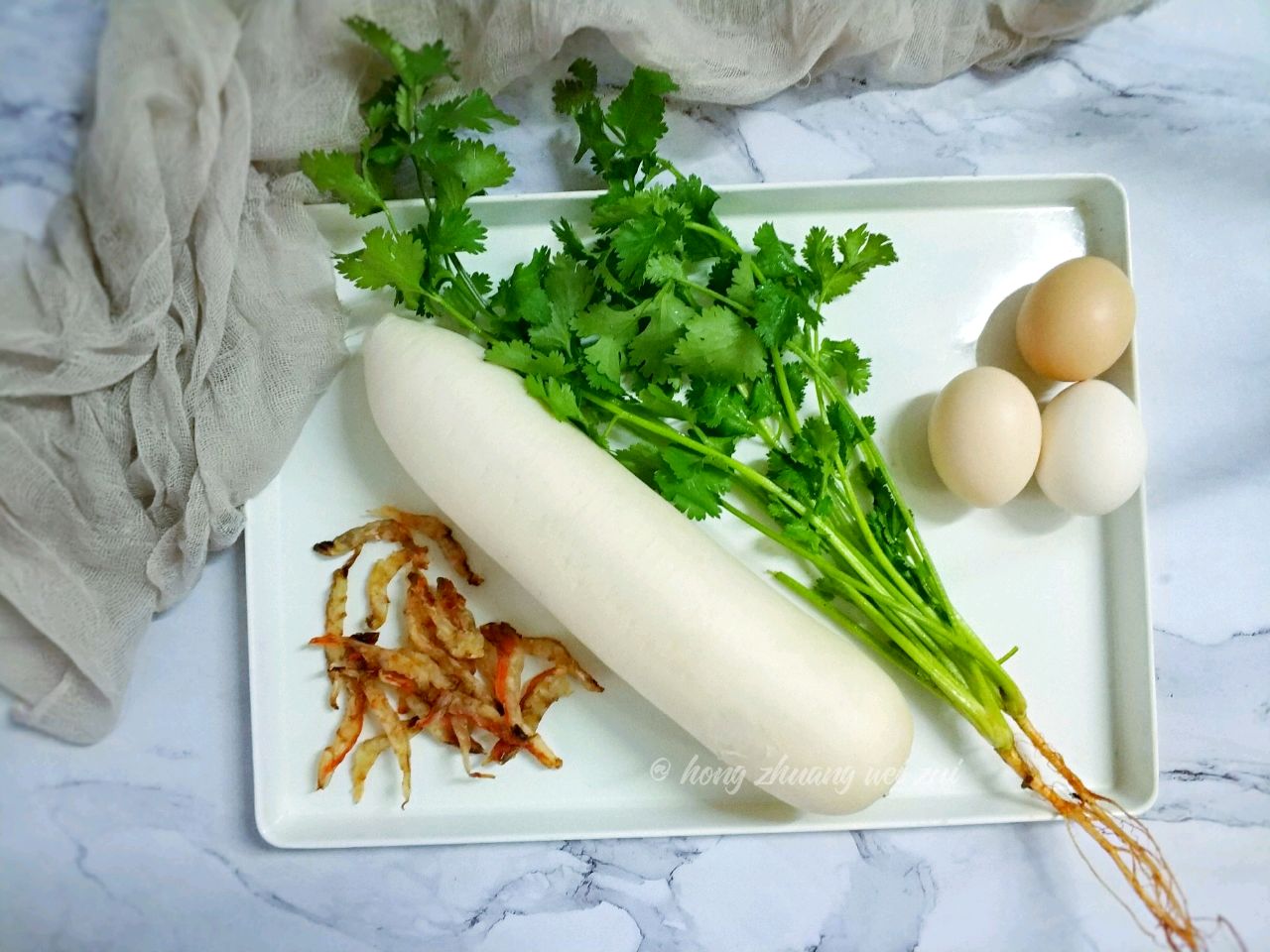 鲜味减脂汤——萝卜鸡蛋汤