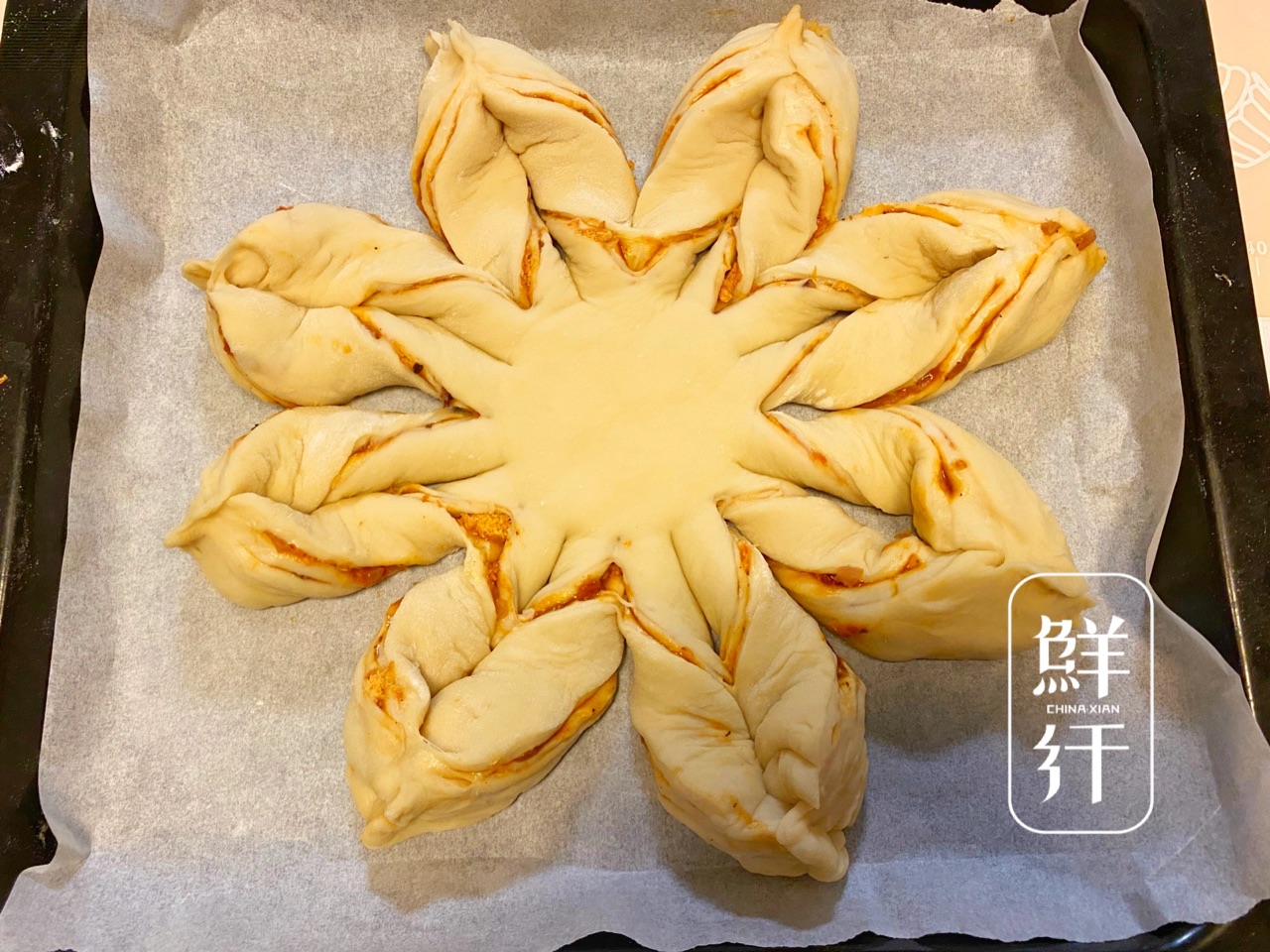 咸味圣诞雪花面包