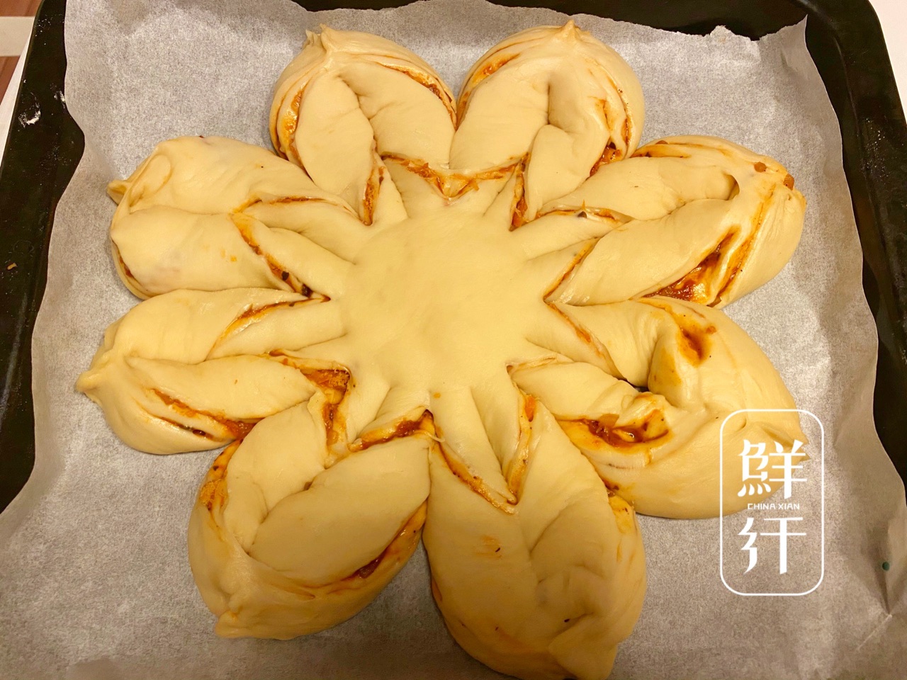 咸味圣诞雪花面包
