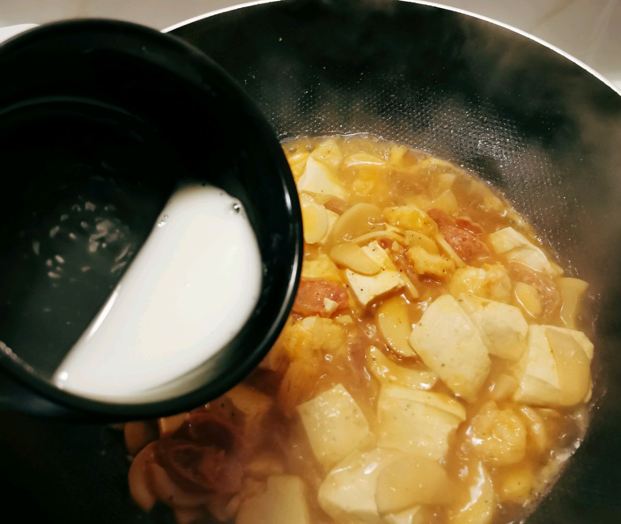 鲜味十足的三鲜豆腐