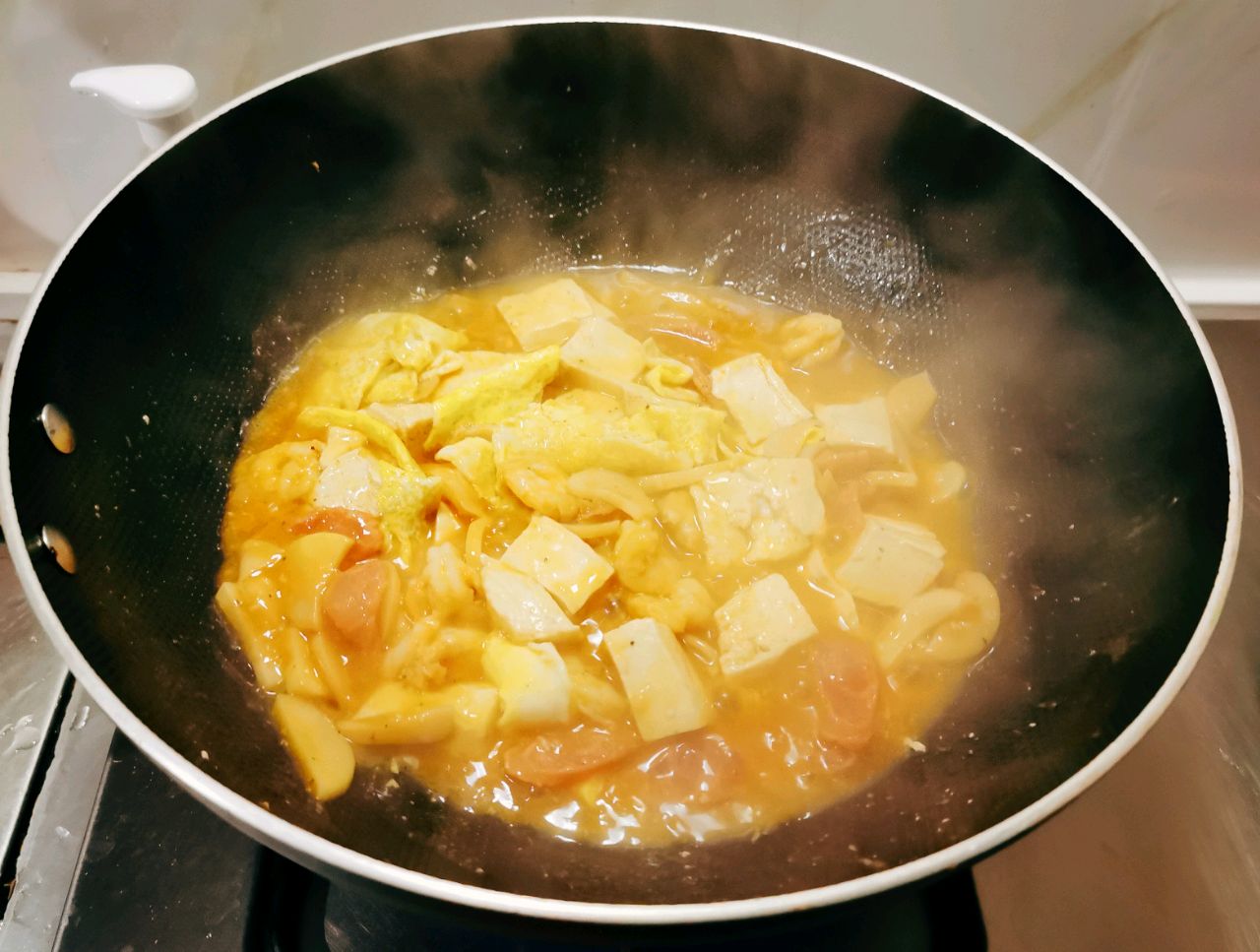 鲜味十足的三鲜豆腐
