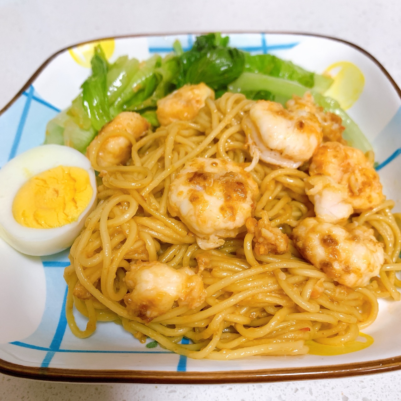 鲜虾炒面