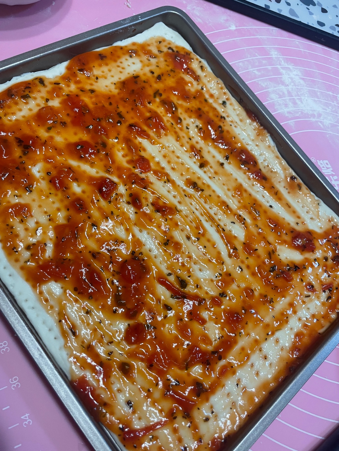 鲜虾火腿披萨