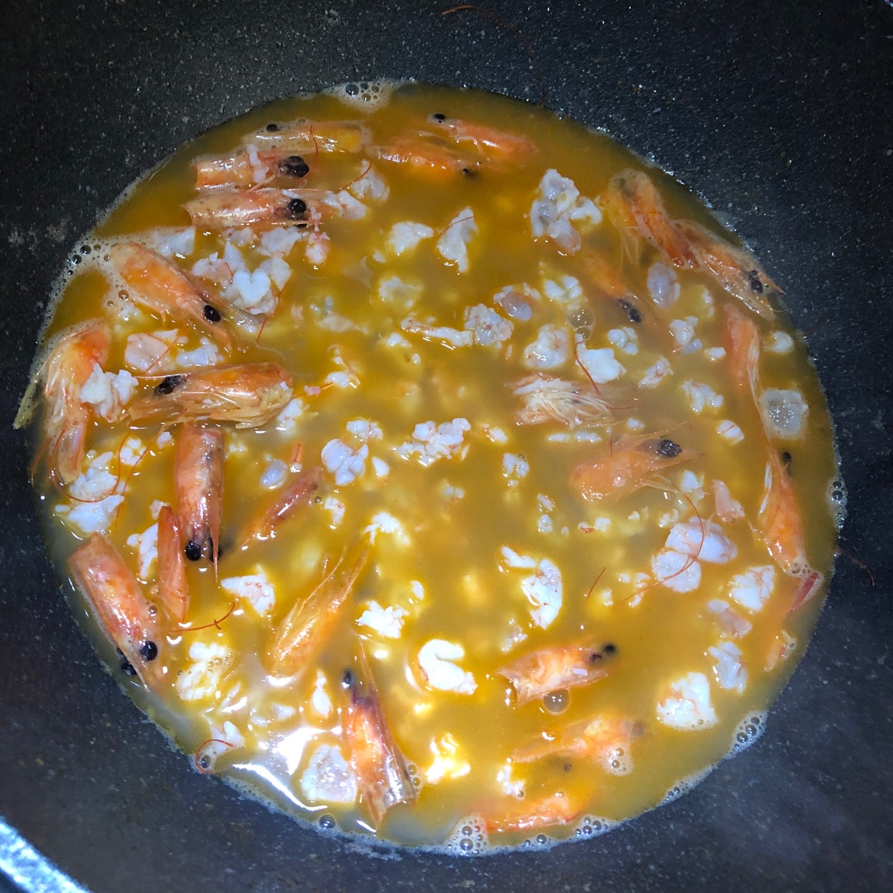 鲜虾瘦肉青菜粥