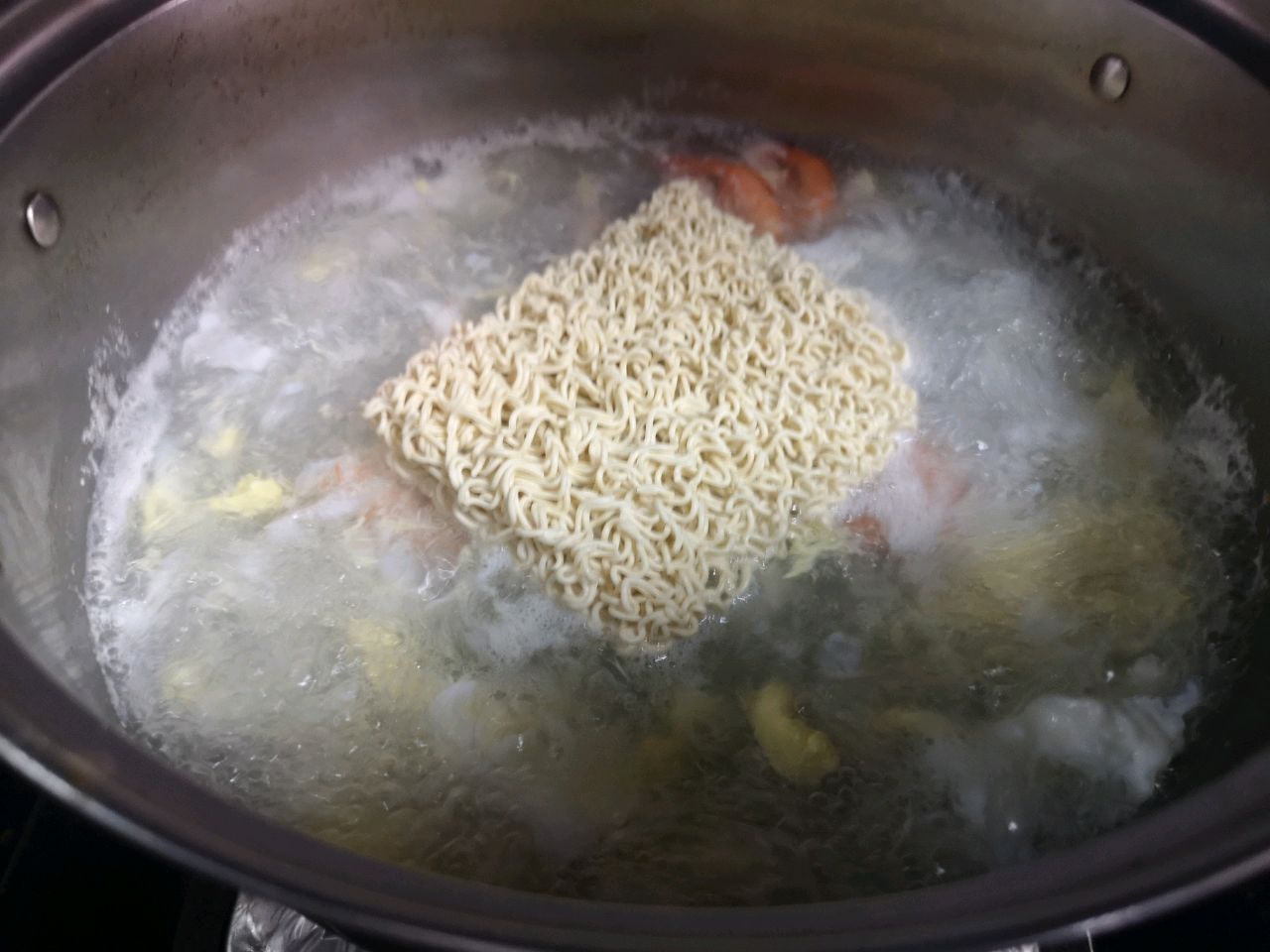 鲜虾蔬菜面(超快手！)