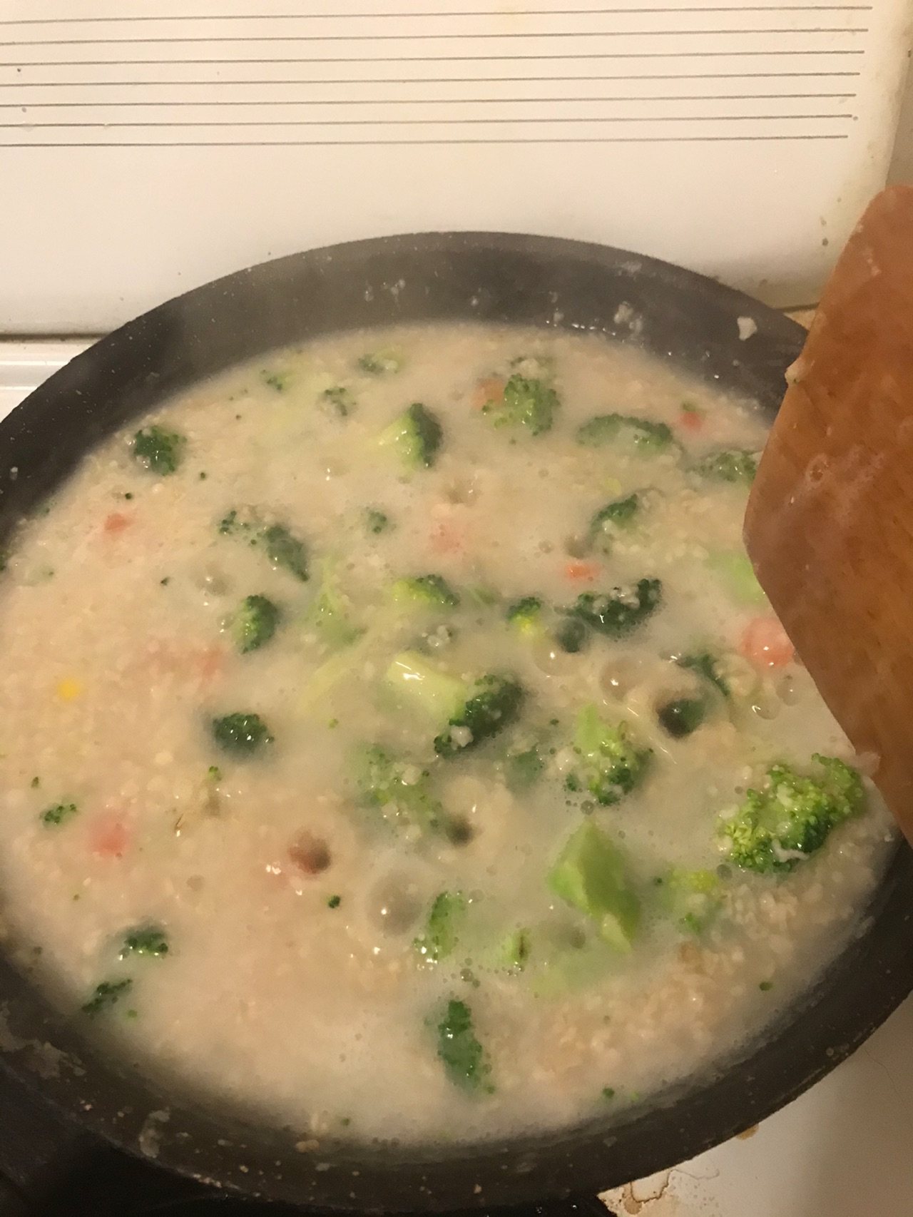 鲜虾西兰花燕麦粥（可变通）详细讲解版