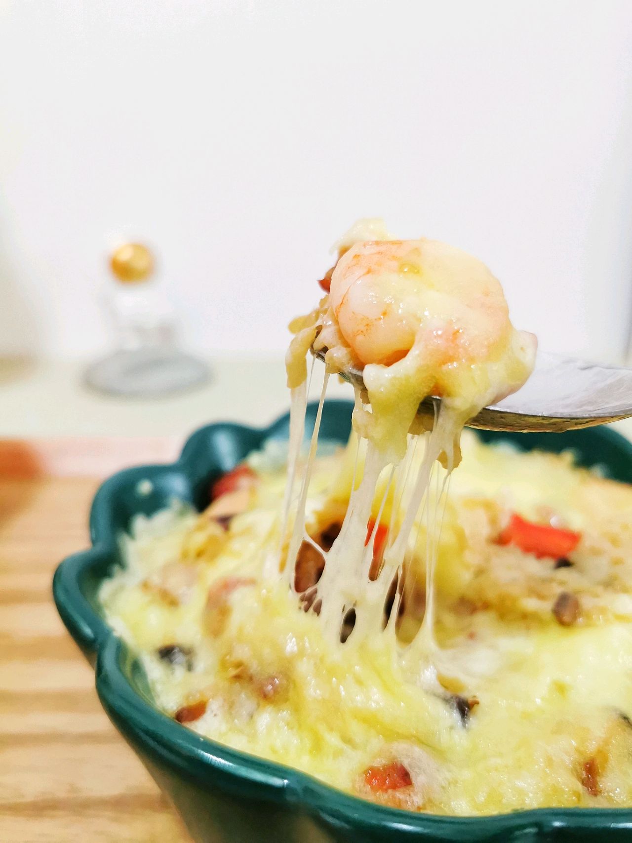 鲜虾芝士焗饭，吃一口就沦陷