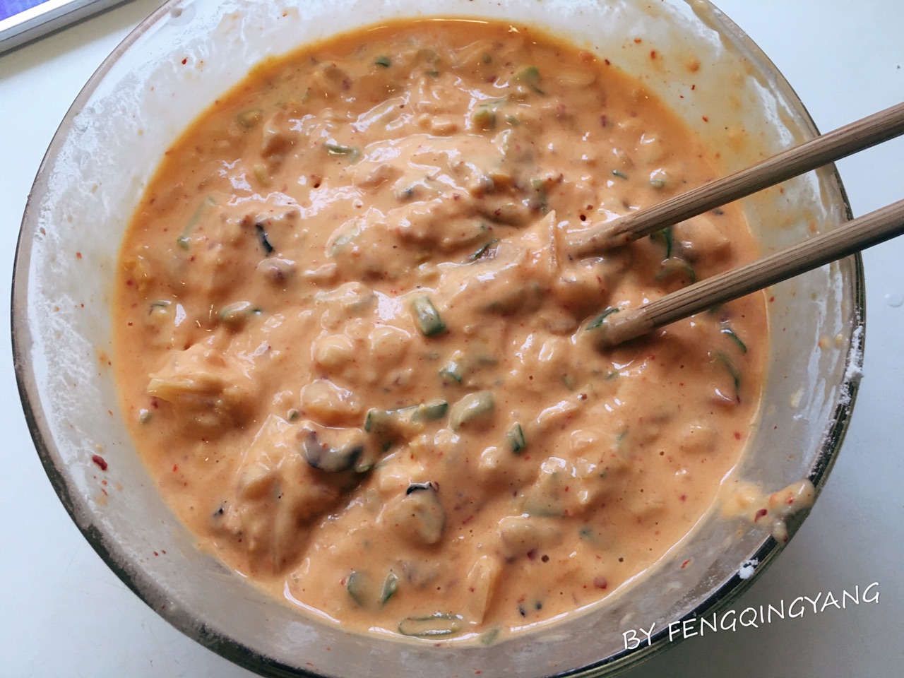鲜香美味的章鱼泡菜饼