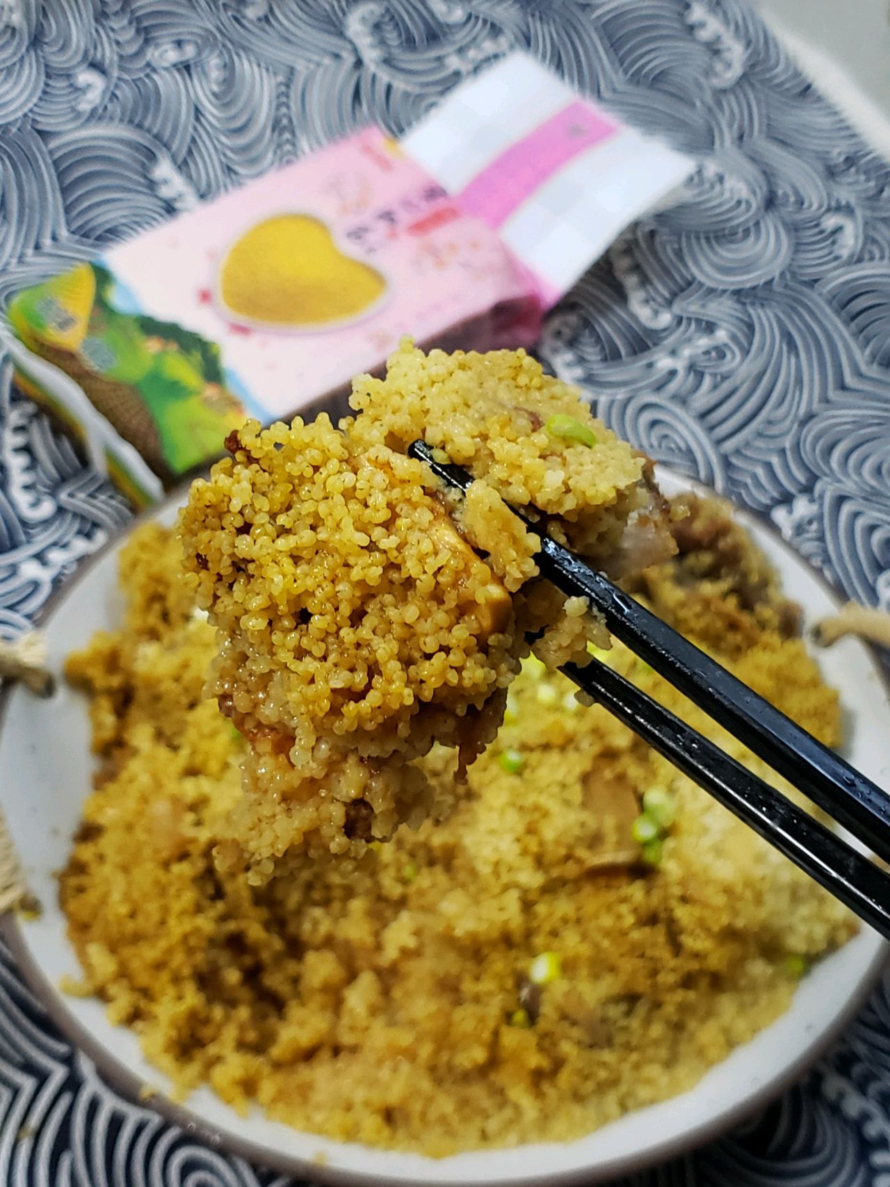 鲜香软糯小米蒸羊排