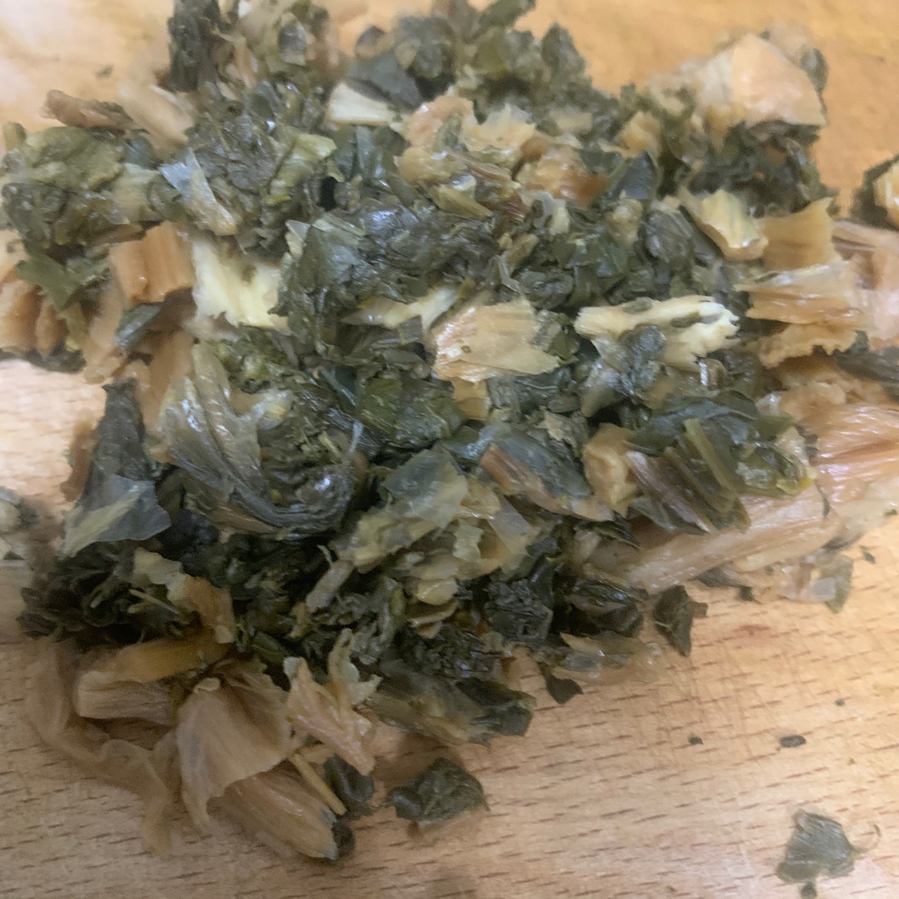 咸香烧骨菜干粥