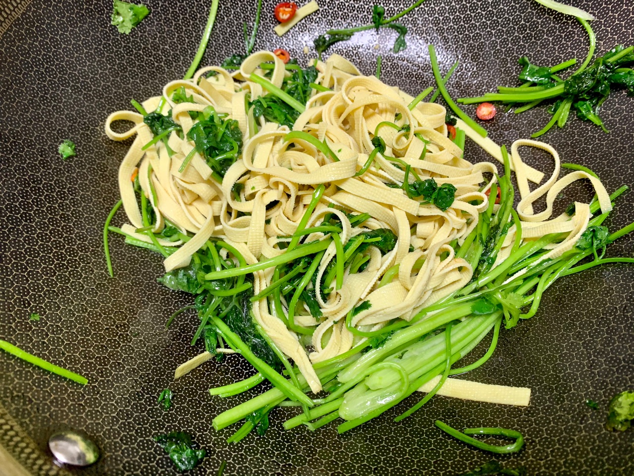 香菜千张丝