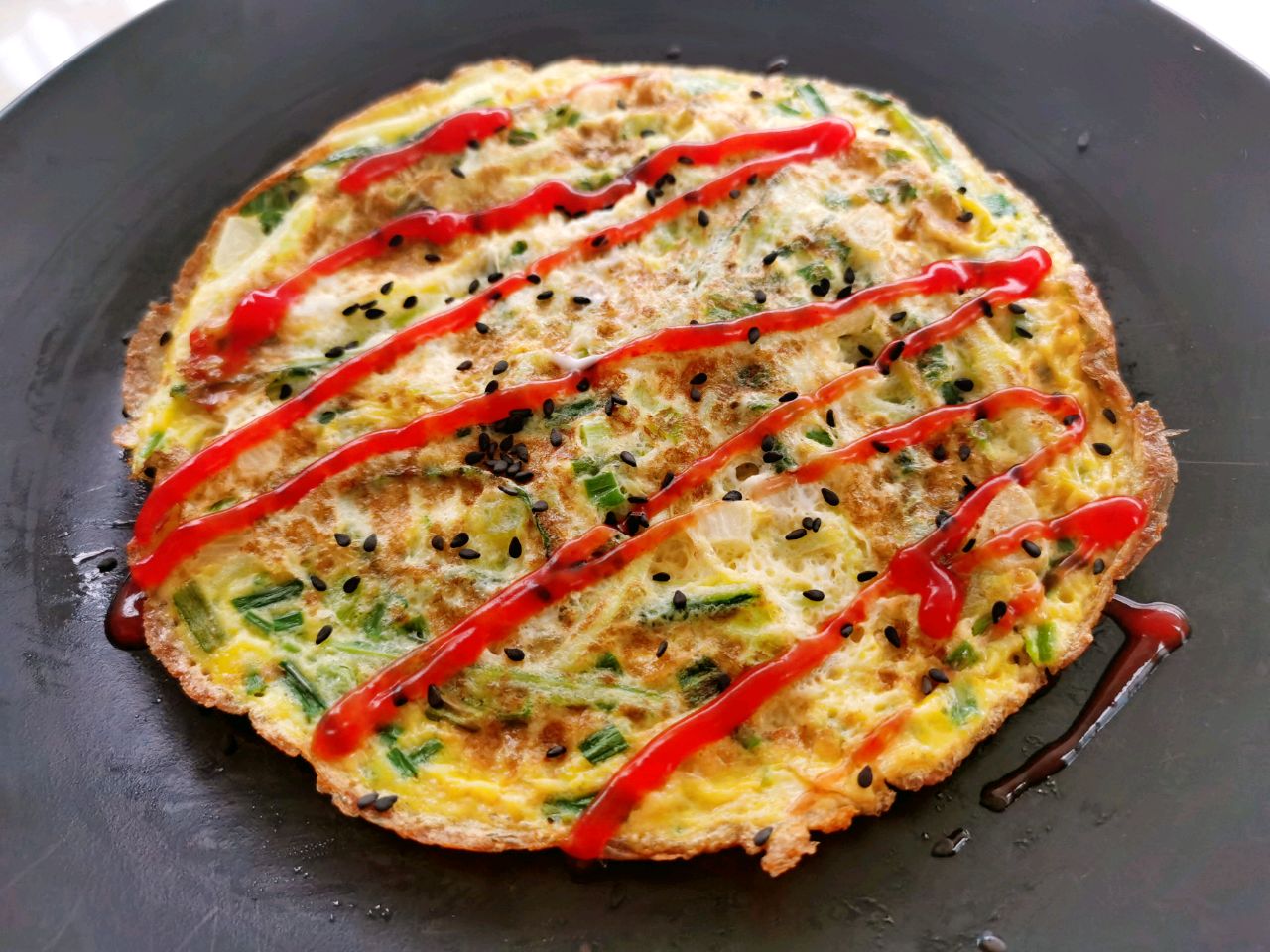 香葱鸡蛋煎饼