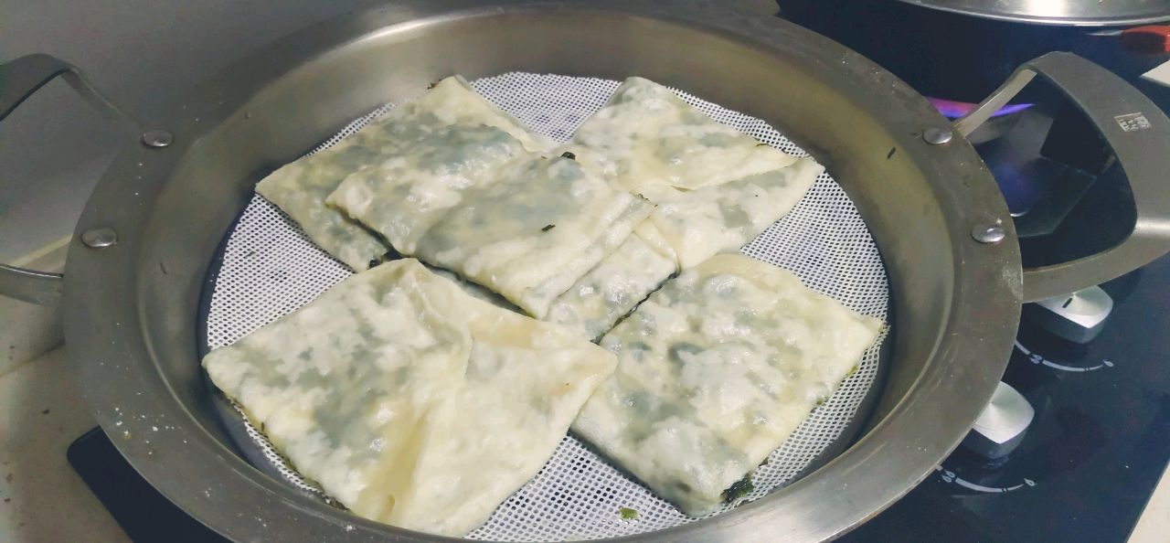 香葱千层蒸饼