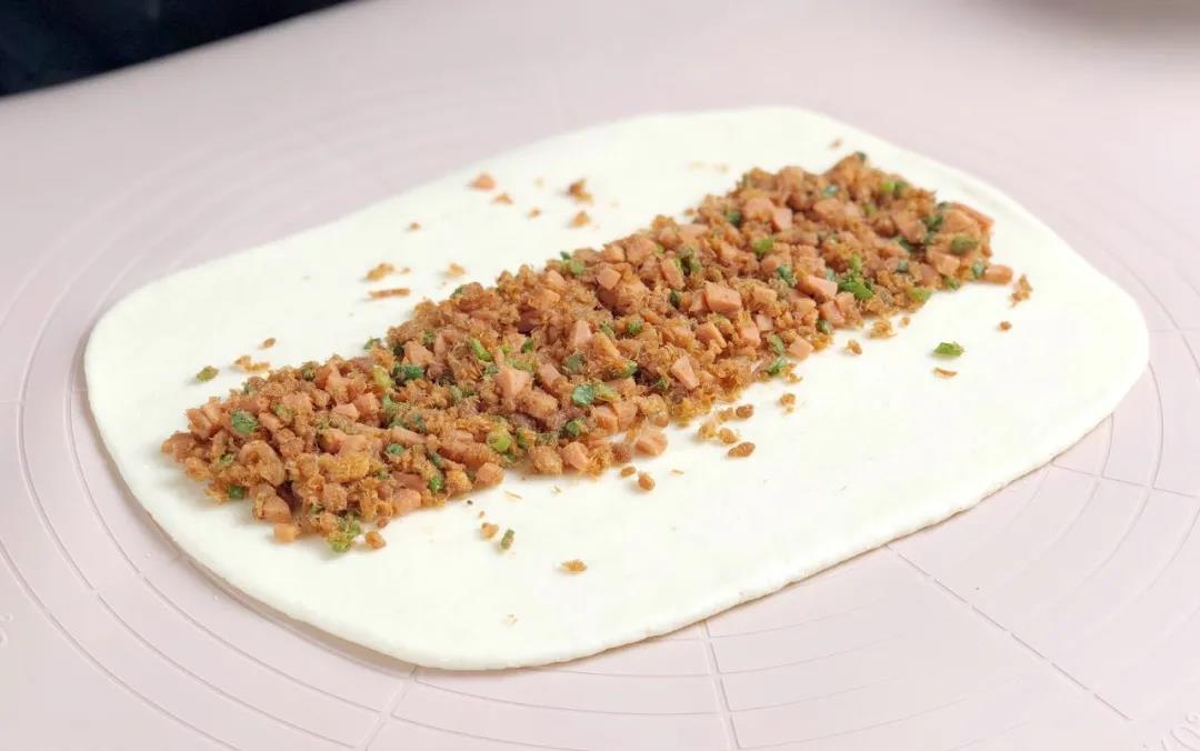 香葱肉松芝麻饼