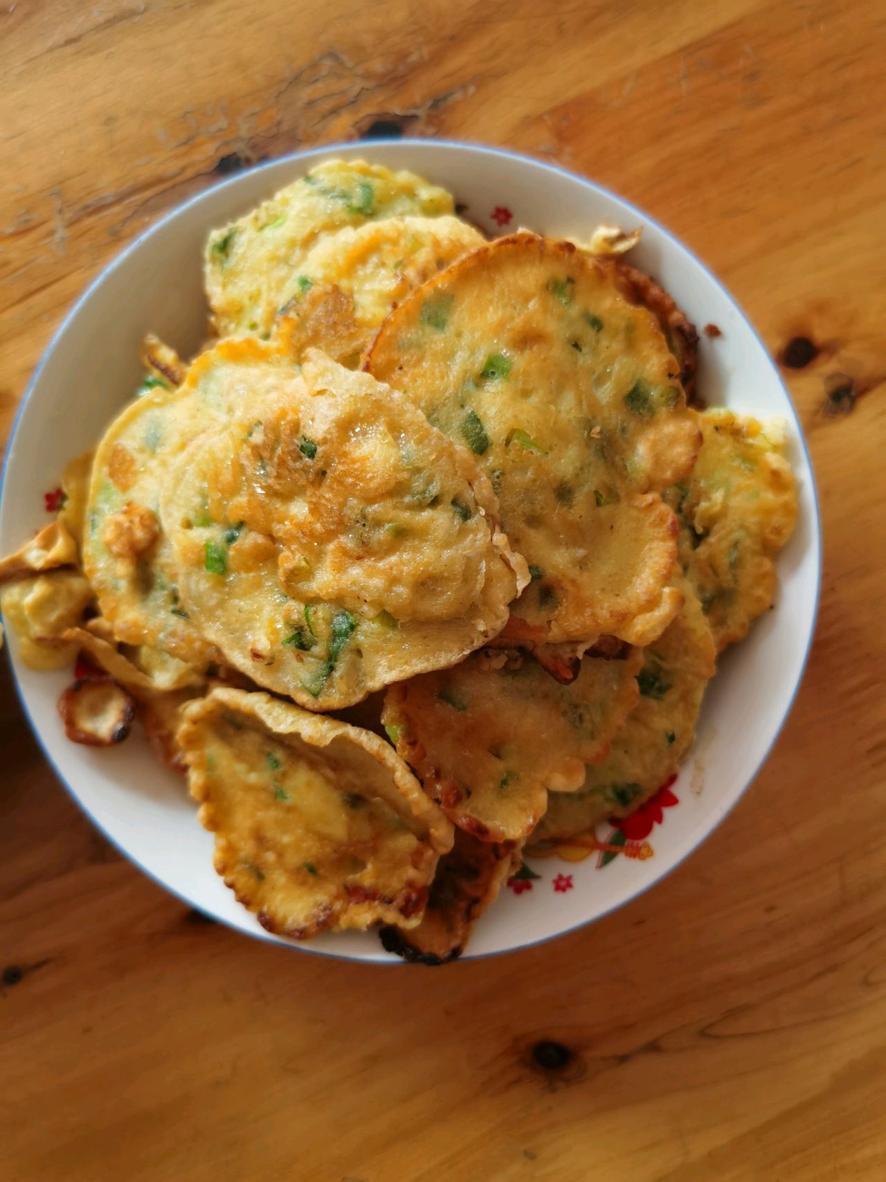 香葱鸭蛋煎饼