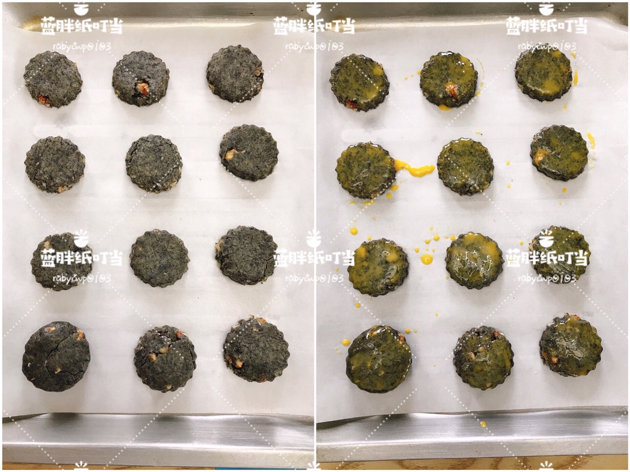 香的不要不要的黑芝麻核桃司康