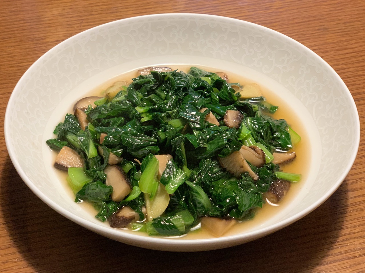 香菇炒青菜
