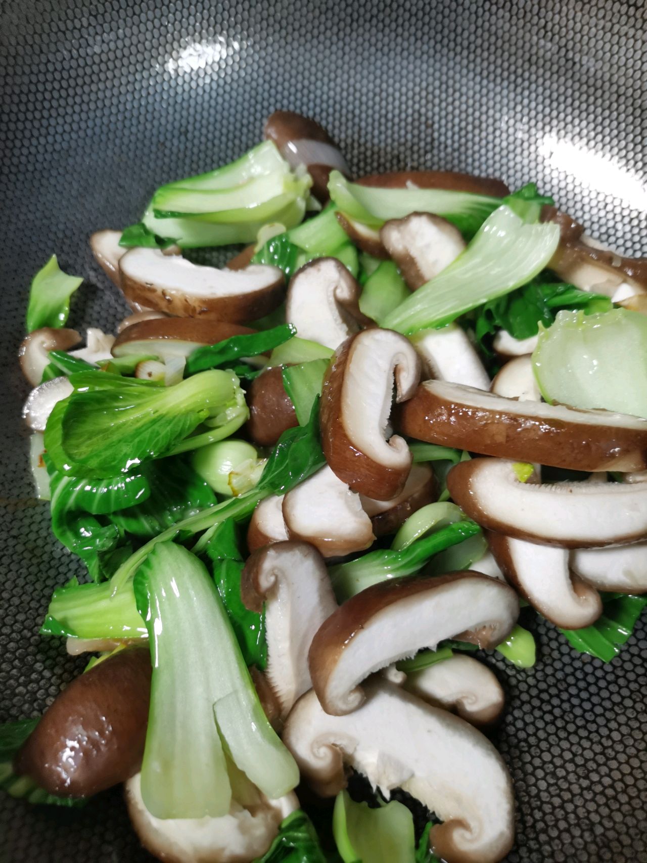 香菇炒油菜