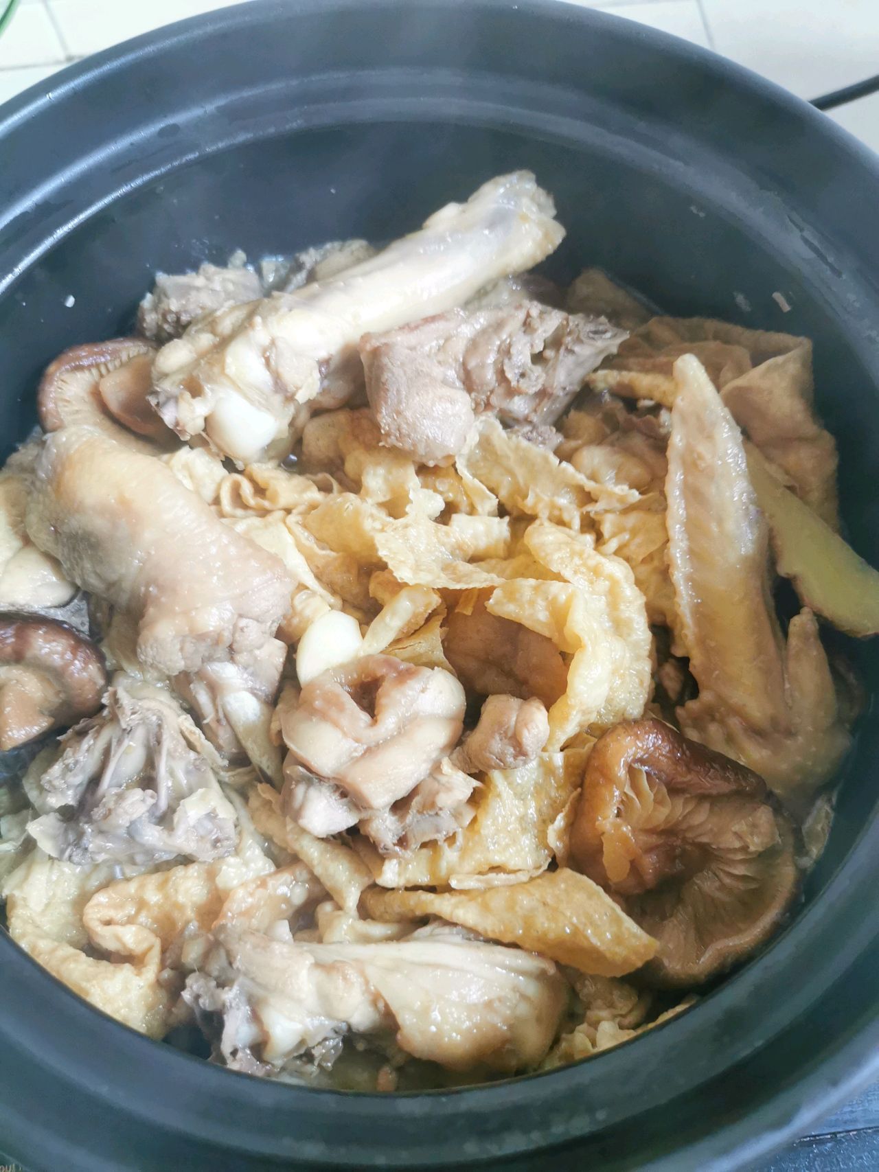 香菇腐竹鸡