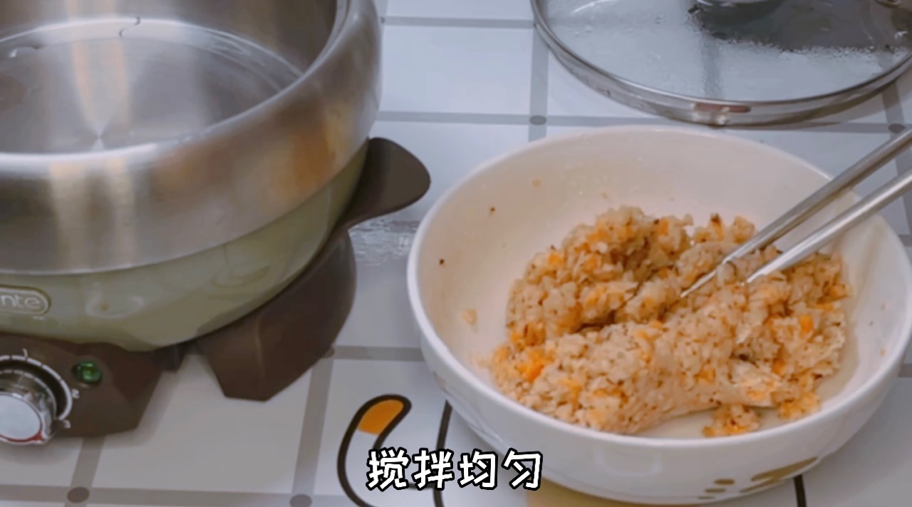香菇胡萝卜鸡肉丸