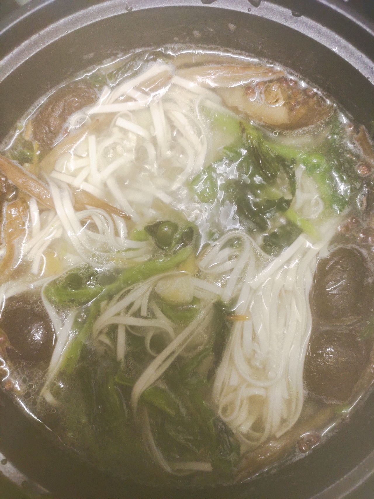 香菇黄花青菜面