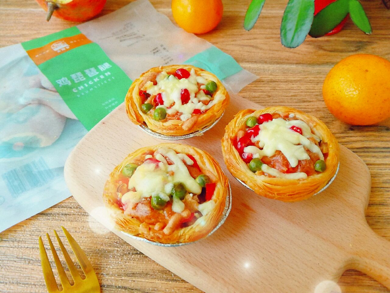 香菇鸡肉焖饭小披萨