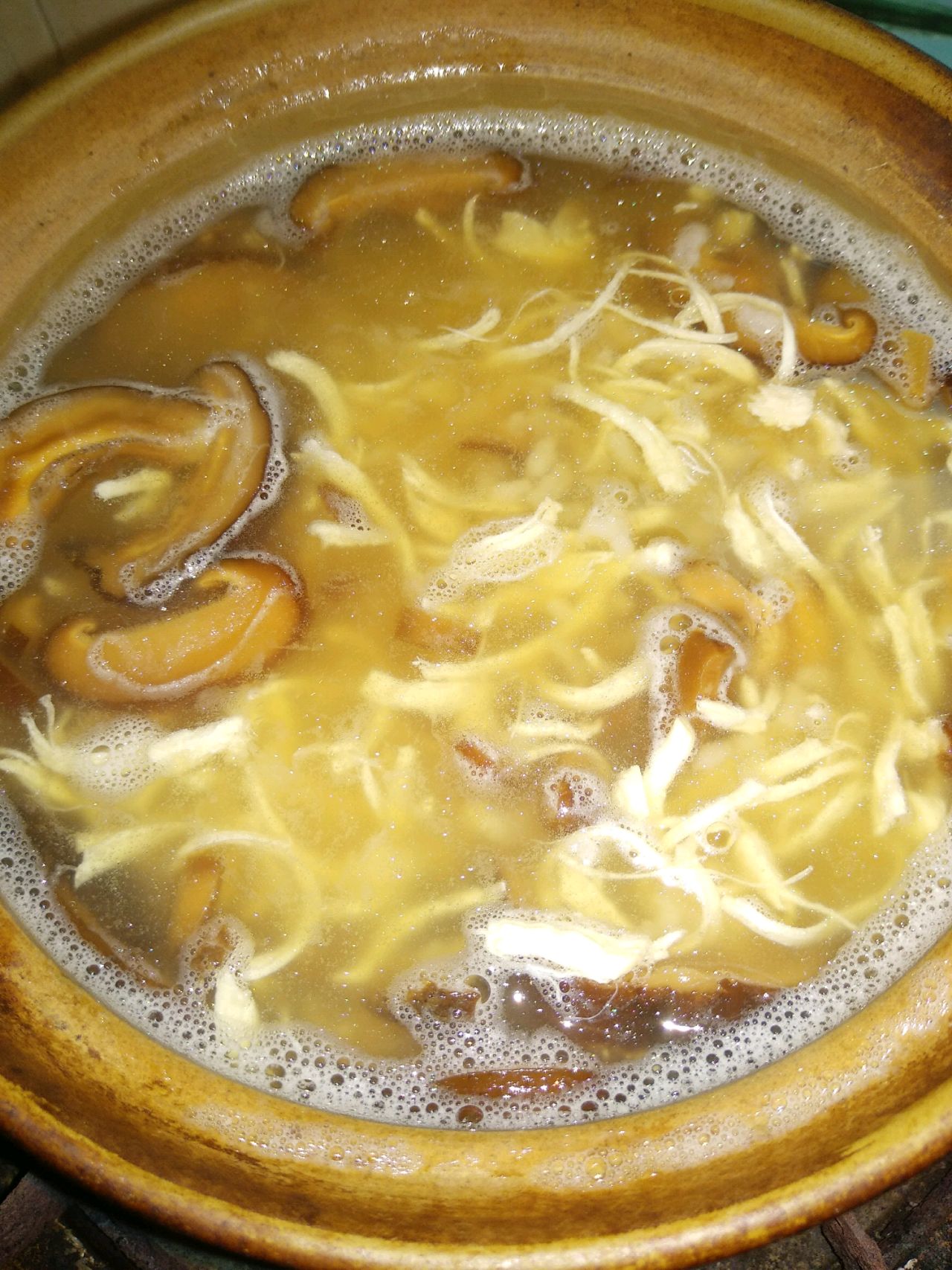 香菇鸡丝粥