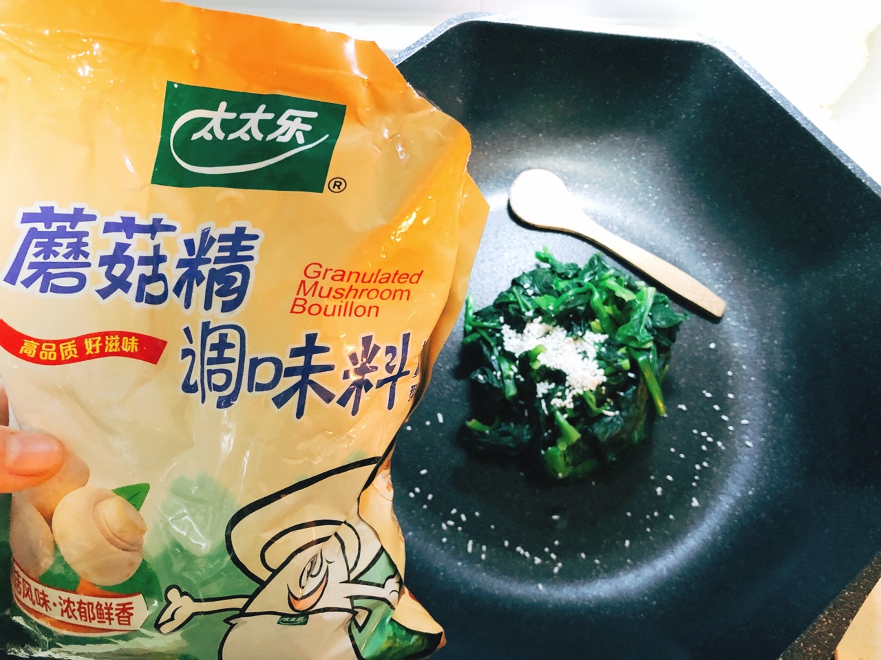香菇酿菠菜