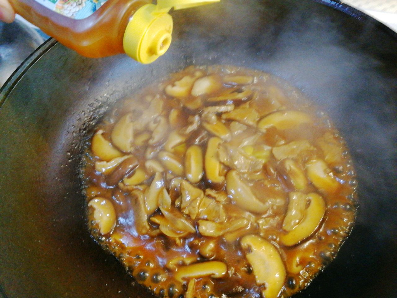 香菇牛肉油菜是绝配