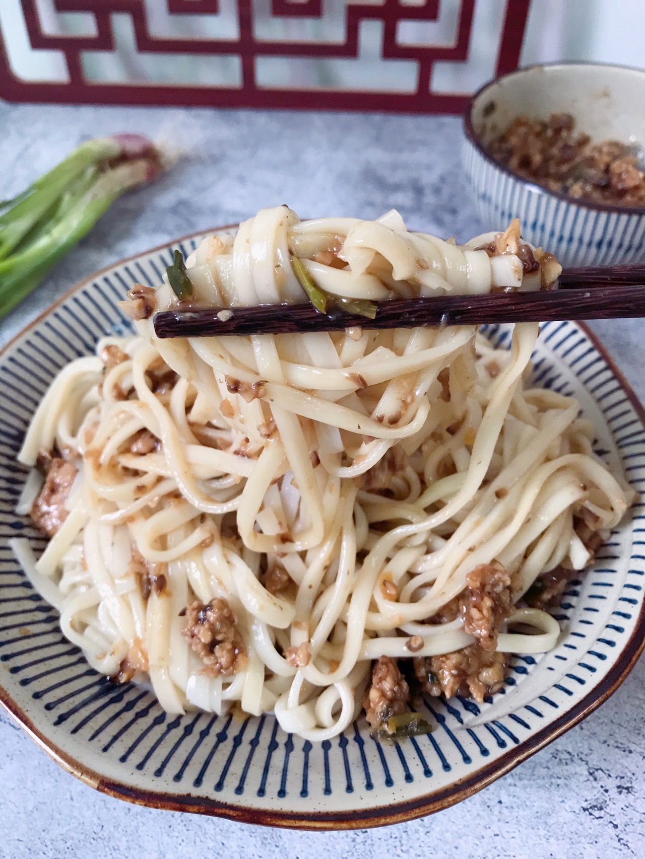 香菇肉沫拌面