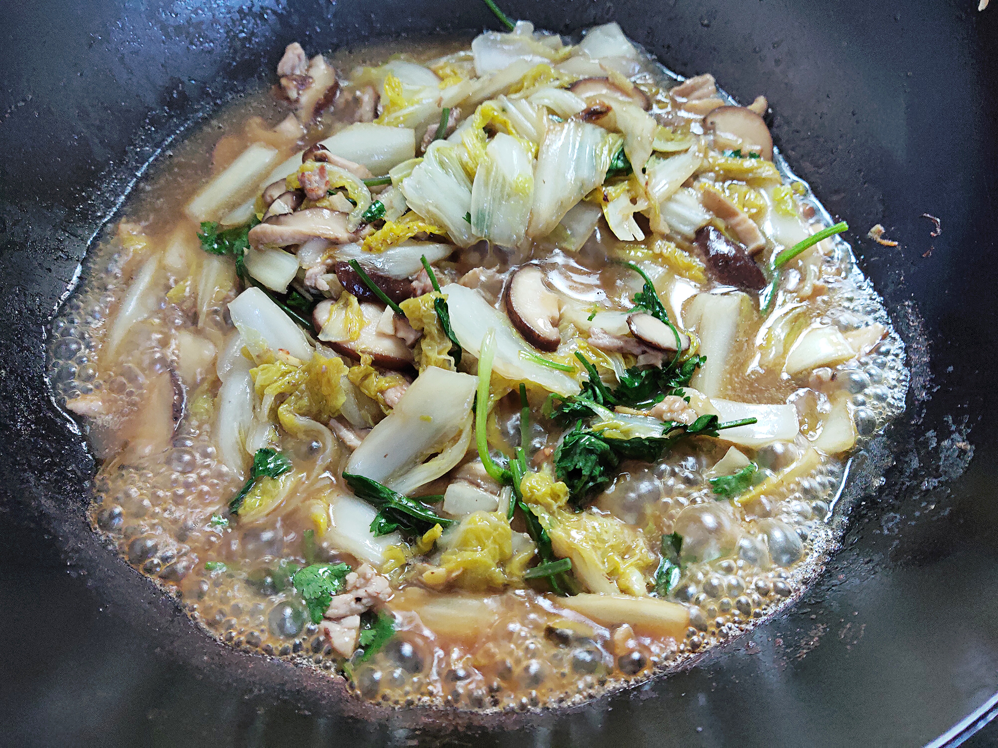 香菇瘦肉烩娃娃菜