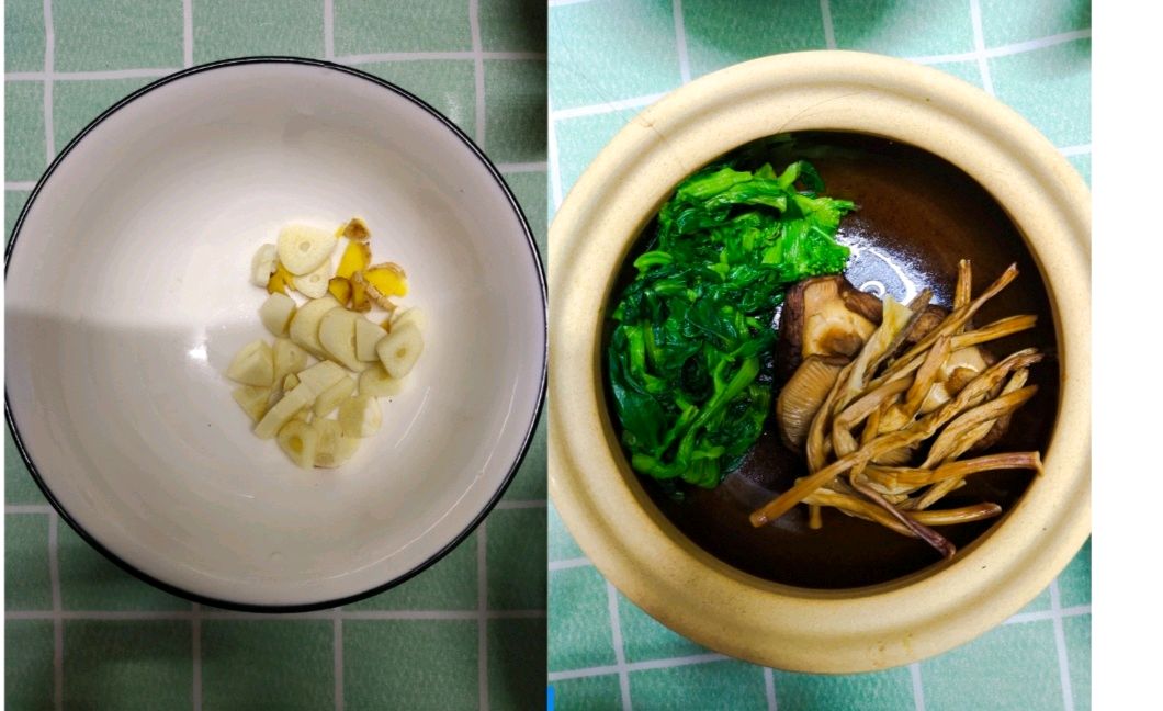 香菇酥肉青菜面