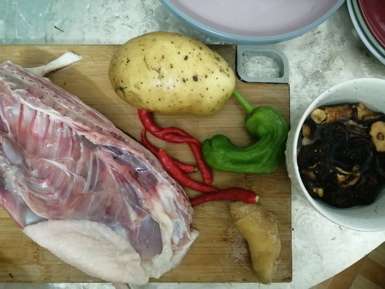 香菇土豆烧鸭
