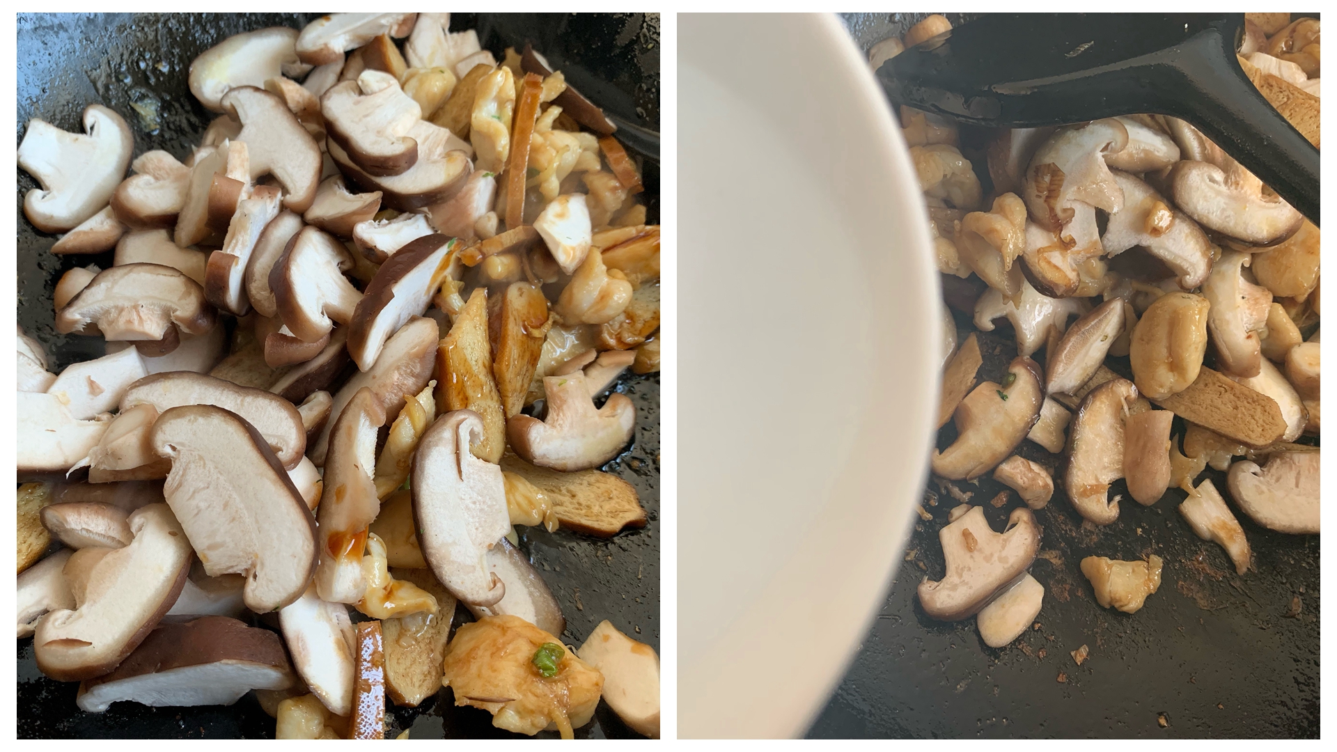 香菇香干鸡肉盖浇饭