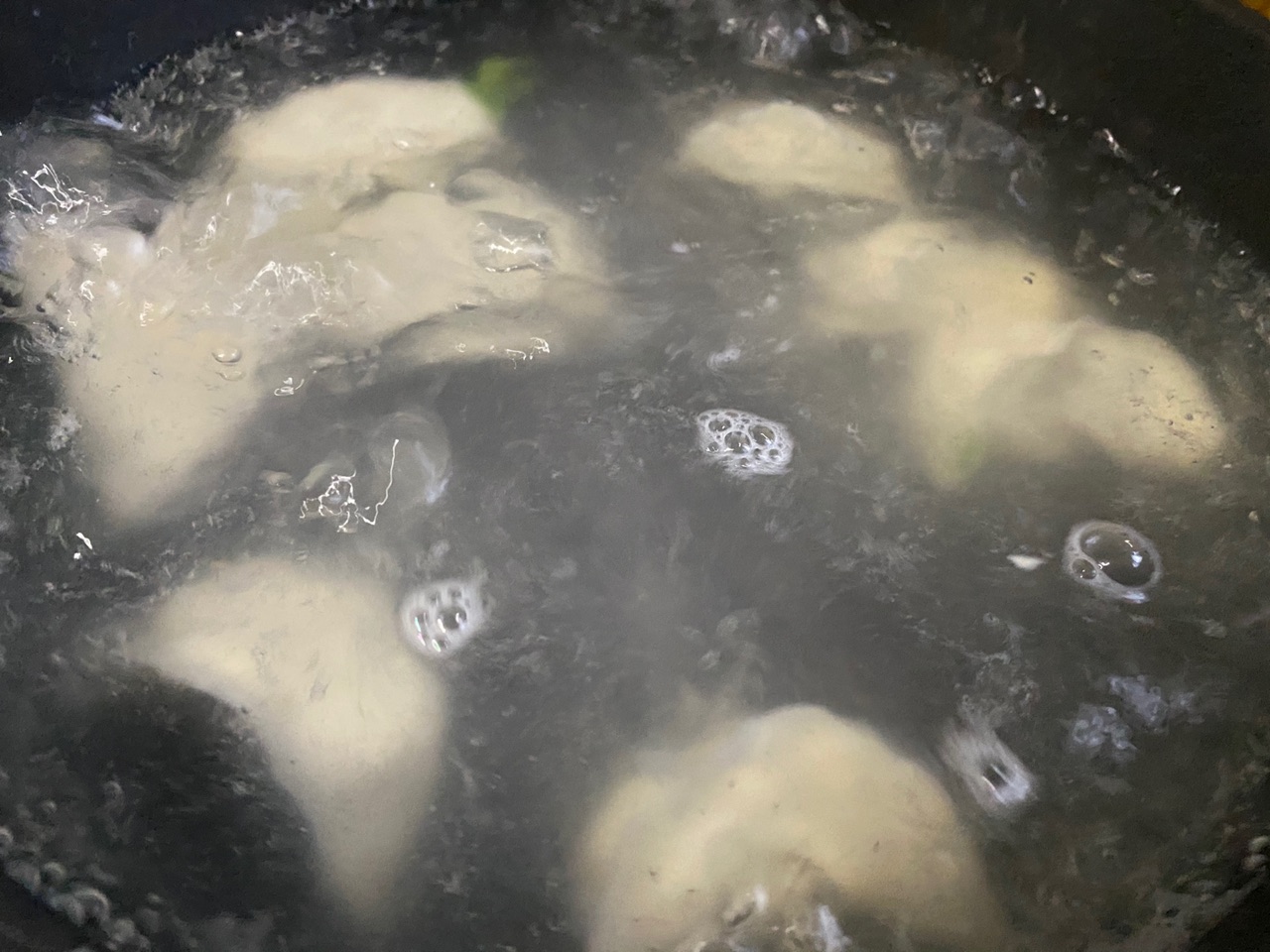 香菇油菜饺子