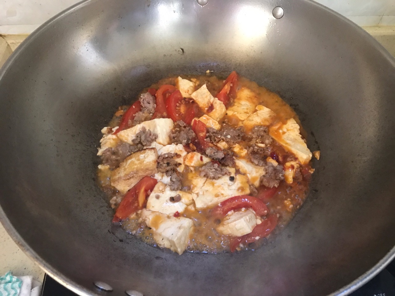 香滑的红油豆腐