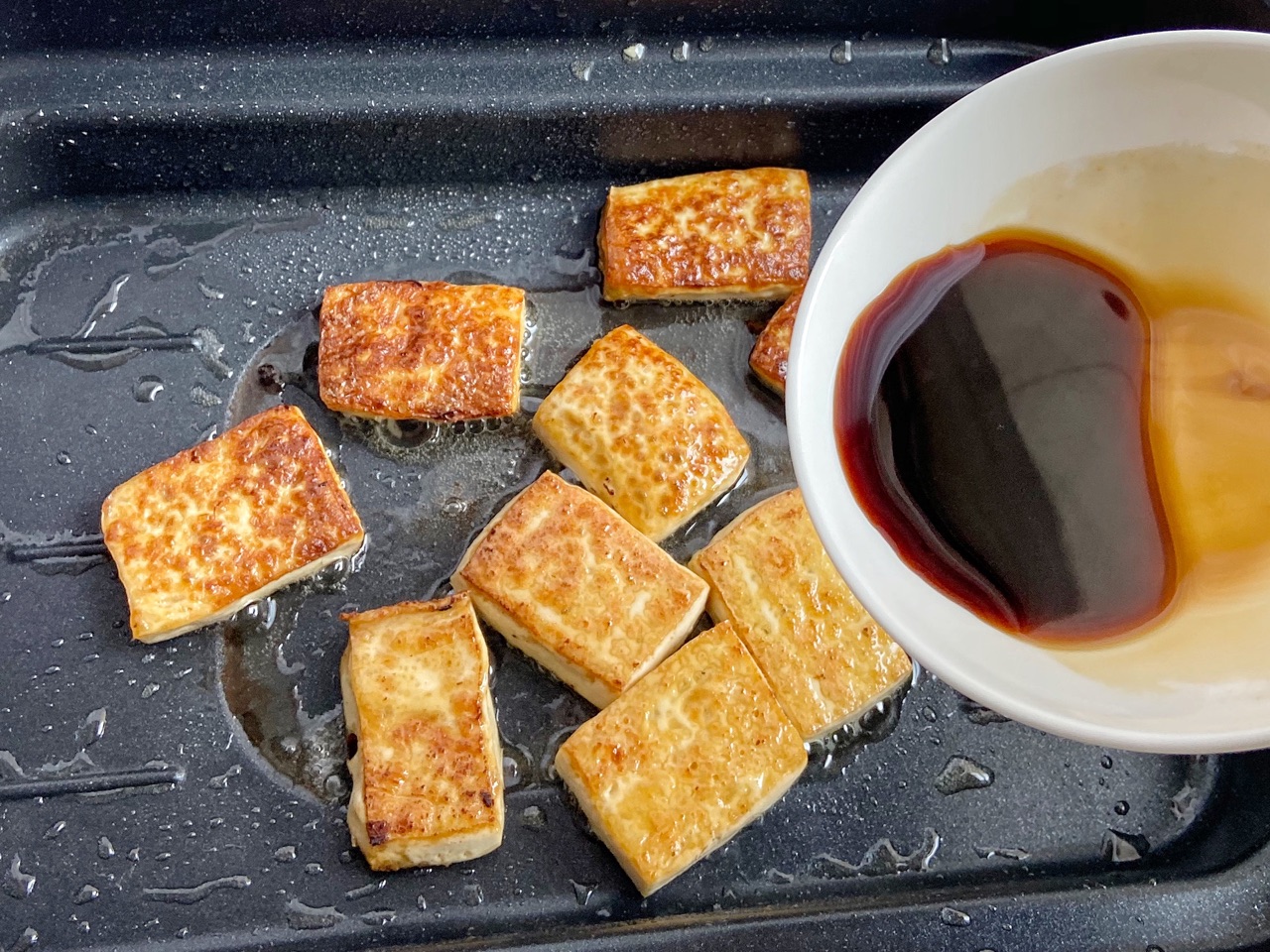 香煎豆腐块