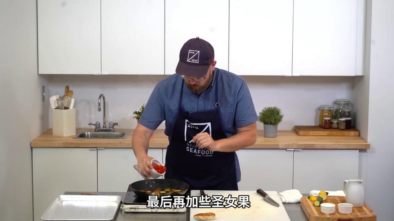 香煎加拿大大比目鱼排