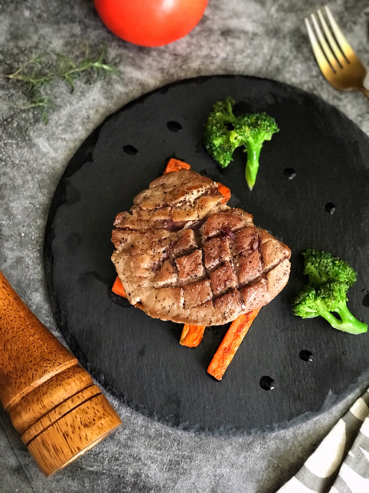 香煎梅花肉
