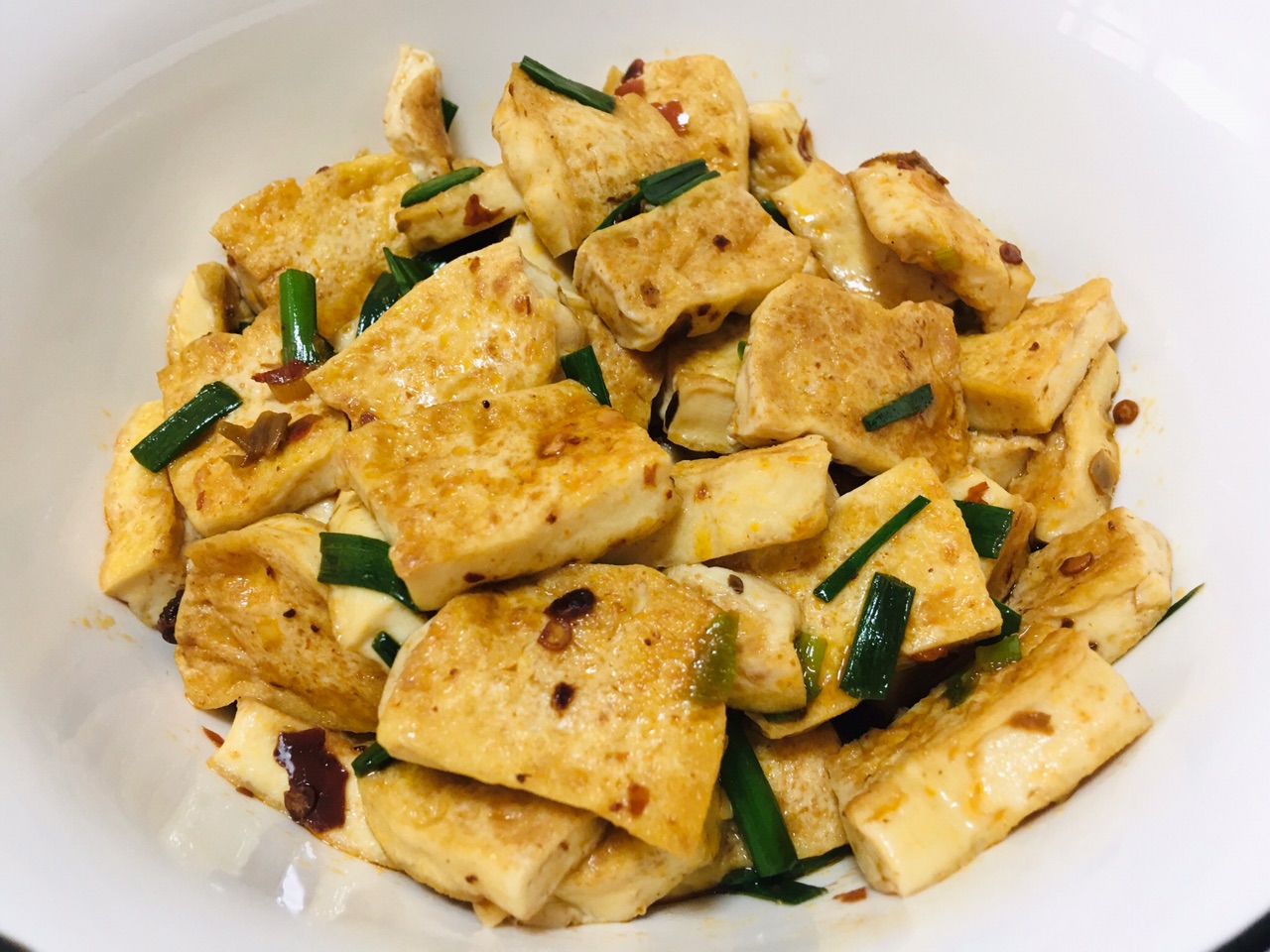 香煎嫩豆腐