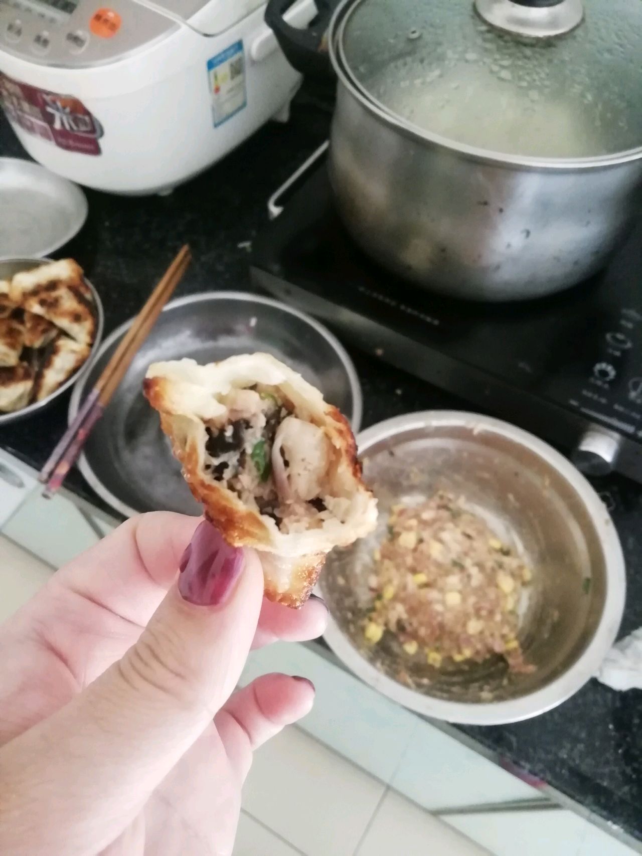 香煎月牙饺