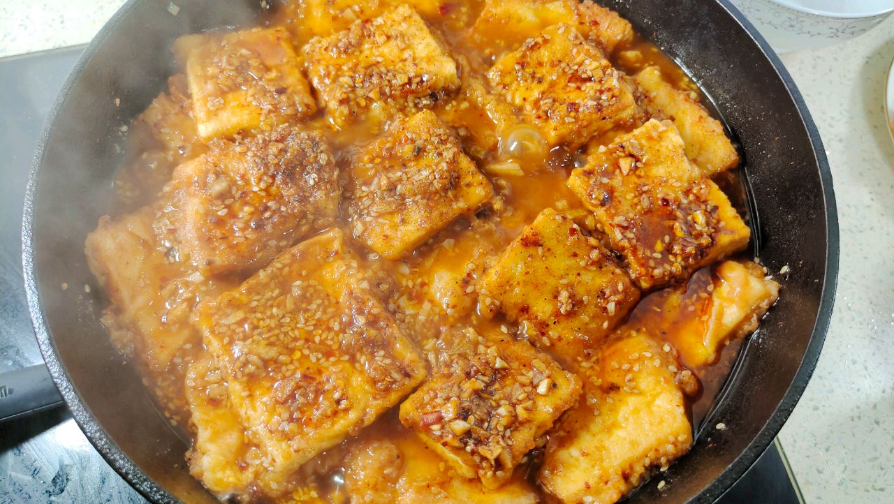 香煎孜然豆腐